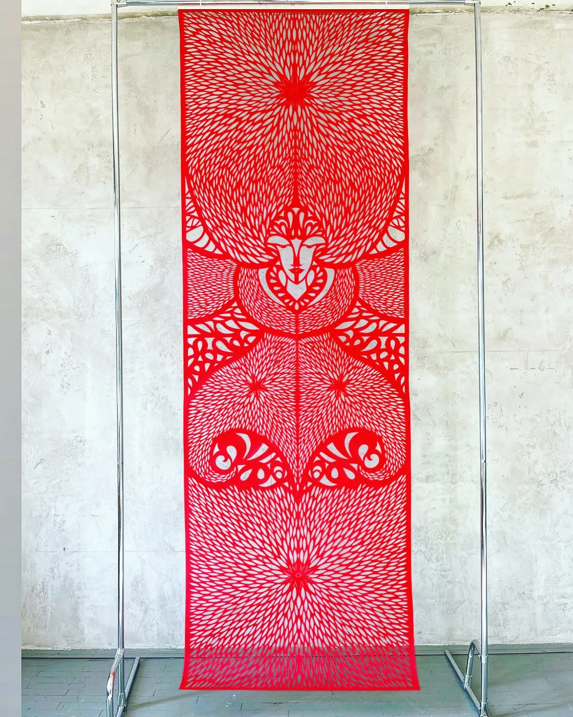 Image of Мак by Daria Alyoshkina, size: 100*300, Paper medium, part of the Витинанки великого формату series, priced at €1800